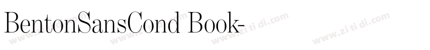 BentonSansCond Book字体转换
